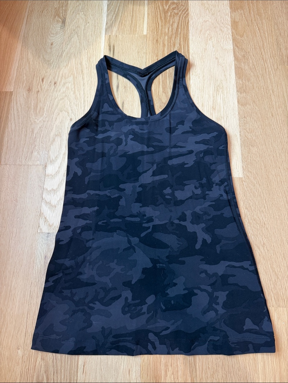lululemon black camo racerback tank